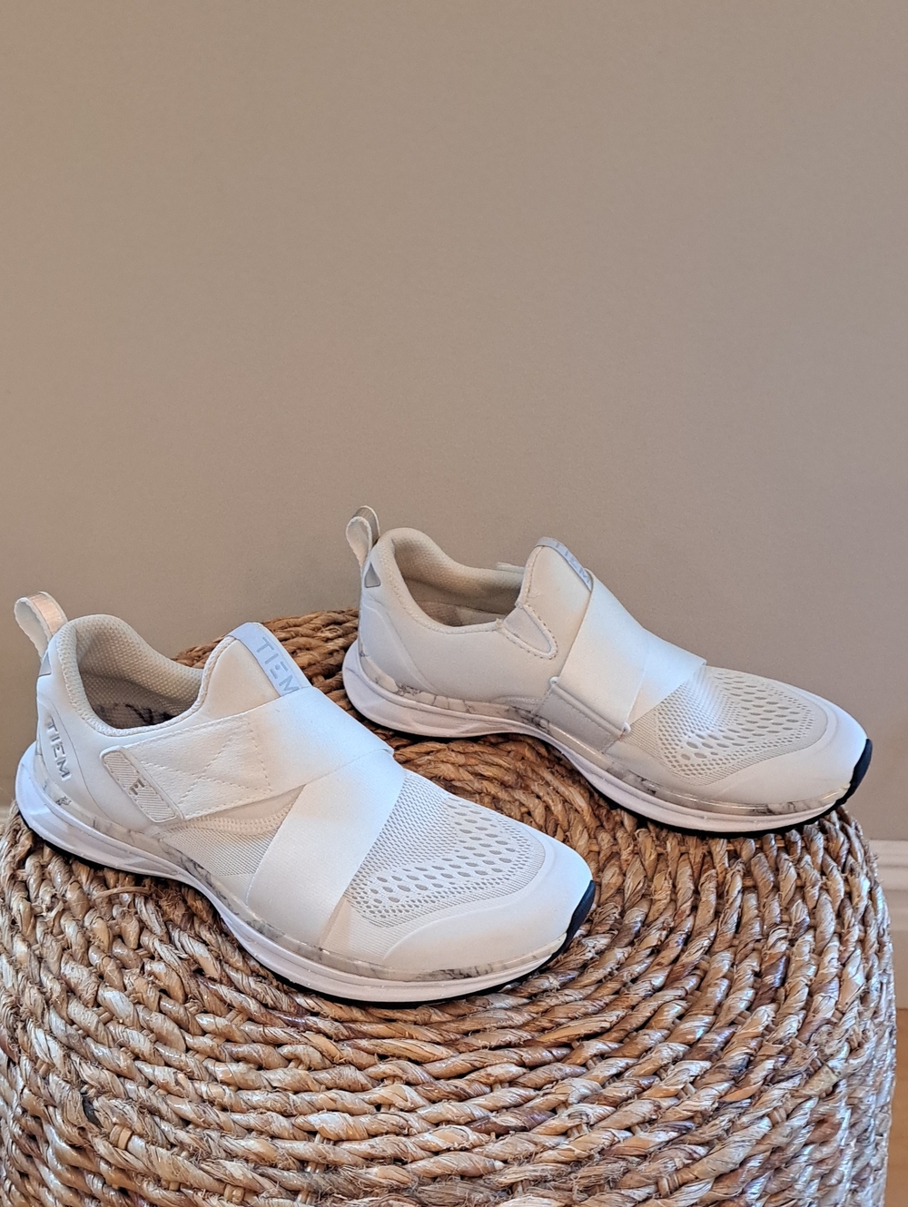 Tiem Womens Slipstream Marble White Indoor Cycling/Spin Sneaker Shoes EU38/US7